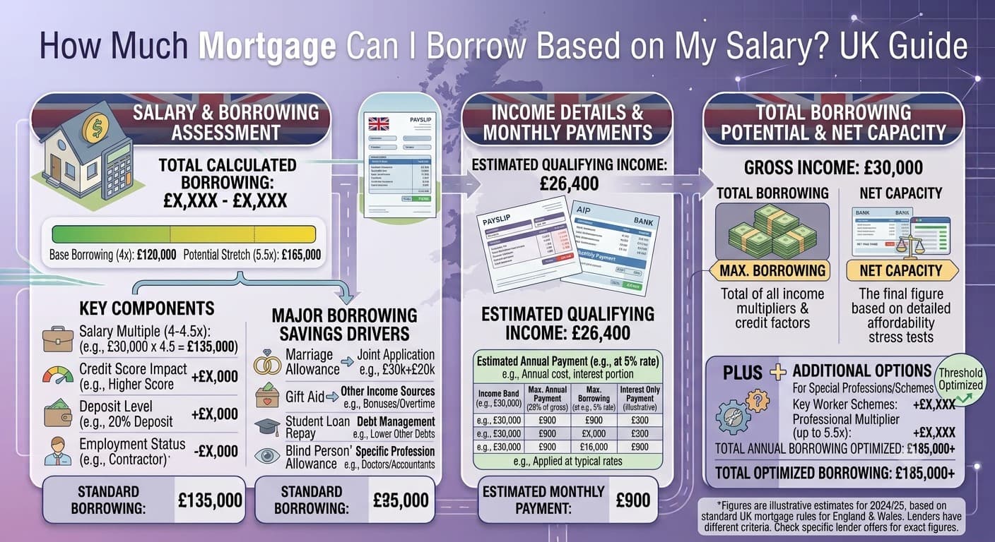 Mortgage Borrowing by Salary: UK Guide (2026) | CalZone